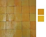 1 m² Carreaux de céramique Zelliges Stickers pour carrelage Image mosaïque carreaux carrelages Grès Jaune Céramique Émaillée zellige marocaine
