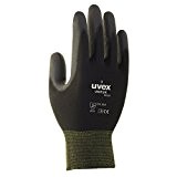 10 paires de gants de travail uvex Unipur 6639 avec revêtement PU - gants de protection contre les risques mécaniques ...