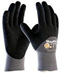 10 Paires de MaxiFlex Ultimate - gants de travail enduits nitrile , Taille:L