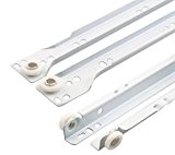 10 x mprofi (10 Parr) tiroirs Rails Blanc 500 mm Galet de guidage tiroir tiroir partie V5001