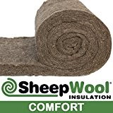 100% laine de mouton Isolation 100 mm Confort fin M2 Rouleau