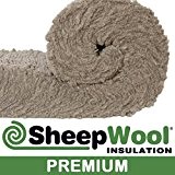 100% laine de mouton Isolation 100 mm Premium fin M2 Rouleau