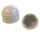 100 pièces M8 Hex hexagone en plastique étanche à la poussière gris dôme boulon ecrou Protection caches