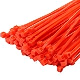 100 X 140 mm x 3,6 mm Rouge en plastique de haute qualité Attaches de câble en nylon Zip Tie Wraps