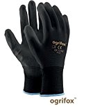 12 paires de gants de travail avec revêtement PU EN388 – Gants de protection contre la saleté et la mécanique Risques, noir