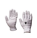 12xViwanda gants anti-coupure de niveau 5, pour les travaux de découpe et montage, Dyneema/ revêtement en polyuréthanne en 388 4544, ...