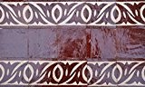 15 pcs. Zelliges Stickers pour carrelage Image 50 x 30 x 1,2 cm carrelage mural Mosaïque carrelage marocain Grès Rouge émaillé Zelliges