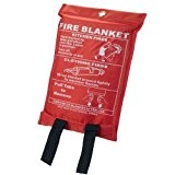 1m x 1m Quick Release Safety Fire Blanket In Case, Ideal for Home/Office by Sentik