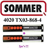 2 X Sommer 4020 TX03-868-4, 4 canaux 868MHz télécommandes. Top qualité des télécommandes d'origine !!! 100% compatible avec Sommer 4020, ...
