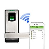2016 New Arrival! ZKTeco Biometric Door Lock- Keyless Home Entry with Your Smartphone & Fingerprint