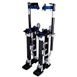 24-40 Inch Drywall Stilts Aluminum Stilt Tool Adjustable Height for Painting Painter Taping Black by Yescom