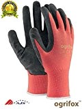 24 paires de gants de travail avec revêtement en latex Durable de sécurité Jardin Grip Builders, M - 8, Black / ...