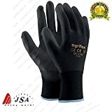 24 paires de sécurité avec revêtement noir Gants de travail Jardin Grip pour homme Builders Jardinage - 9 (L)