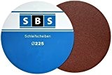 -25 ? SBS Velcro Grain 180 disques abrasifs pour Ponceuse à manche Long Schleifgiraffe Diamètre :  225 MM
