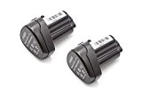 2x Batterie Li-Ion 2000mAh (10.8V) vhbw pour outils Metabo Powermaxx BS Quick, ASE, SSD, RC comme Metabo 6.25438, 6.254.38, 625438, ...