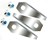 3 couteaux de rechange pour Bosch Indego 1 Lot = 3 lames acérées Double face – Réversible Lames de rechange