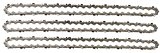 3 tallox Chaînes de tronçonneuses 3/8" 1,1 mm 52 maillons longueur de guide-chaîne 35 cm compatible avec Oregon Makita Bosch