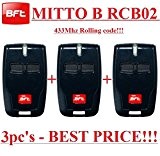 3 X BFT Mitto B RCB02 R1 2-canaux télécommandes, emetteur 433.92Mhz Rolling code!!! Nouvelle version de BFT Mitto2. 3 Emetteurs ...