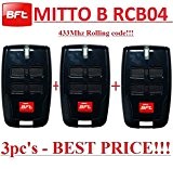 3 X BFT Mitto B RCB04 R1 4-canaux télécommandes, emetteur 433.92Mhz Rolling code!!! 3 Emetteurs de qualité supérieure BFT MITTO4 ...