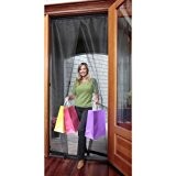 30 Wide Hands-Free Bug Off Screen Door (Black) (30w) by Wolf & Moon Products, Inc.