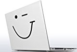 30 x 22 cm en vinyle pour réfrigérateur Motif Clin d'œil/motif Smiley Happy Smile WC Art Decor Autocollant Planche de ...