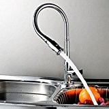 360 degrés rotatif robinet d'évier de cuisine à levier unique un seul trou d'eau froide Chrome Robinet