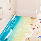 3D Belle chambre de plage salon Pour coller la maternelle Stickers décoratifs environnementaux Stickers muraux amovibles 60 * 90cm