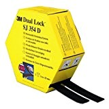 3M - Dual Lock fermeture flexible à pression, couleur: noir Dimensions: 25,4 mm x 5 m, adhésif: Caoutchouc synthétique résistance ...