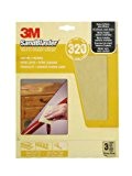 3M SandBlaster Lot de 3 feuilles de papier abrasif fin P320 230 x 280 mm