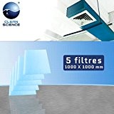 5 Filtres Media G4 1000 X 1000 mm Clean Science TM
