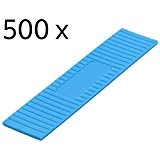 500 cales plates 100x24x2mm cales plates de vitrage
