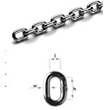 5mm T316 (A4) inox chaînes à maillons courts - longueurs de 1 mètre conditionnements: 1