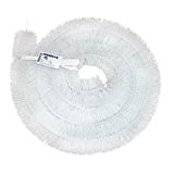 6 x 4 m (24 mètres) 100 mm Blanc Hérisson brosse pour gouttière – Feuille protection Bloque permanentes gouttières