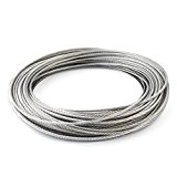60m câble acier inox 5mm cordage torons: 7x19
