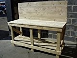 6ft Heavy Duty Workbench with Backboard & FREE SHELVES by MC Timber Products