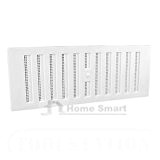 9 x 3 White Plastic Adjustable Air Vent Grille With Flyscreen Cover by SmartHome
