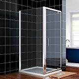 900x800mm Pivot Shower Enclosure Glass Screen Door Cubicle Panel 900x800mm Stone tray NEXT DAY DELIVERY by sunny showers,ultra