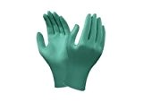 92-600 ANSELL SIZE 7.5/8 TOUCHNTUFF CHEMICAL SPLASH RESISTANT AMBIDEXTROUS DISPOSABLE NITRILE POWDER FREE SMOOTH FINGERTIP GLOVES GREEN 240MM PACK OF ...