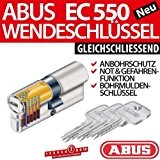 ABUS Cylindre de serrure profilé EC550 à fermeture identique 40/45