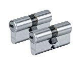 ABUS D6N30/30 C/F TW Cylindre nickelé D6 30 x 30 mm par 2