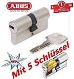 ABUS EC550 Cylindre de serrure (a/b) 30/30mm (c=60mm) avec 5 clés - SKG ** certifié