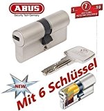 ABUS EC550 Cylindre de serrure (a/b) 30/30mm (c=60mm) avec 6 clés - SKG ** certifié