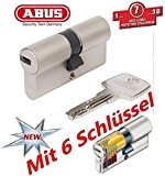ABUS EC550 Cylindre de serrure (a/b) 35/45mm (c=80mm) avec 6 clés - SKG ** certifié