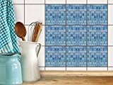 Adhésif Carrelage mosaique pour Faience salle de bain et cuisine | Sticker Autocollant pour rénover crédence | Revêtement mural | ...