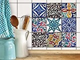 Adhésif carrelage - sticker salle de bain et cuisine | Feuille amovible décorative carreau - Stickers mosaïques muraux | Carrelage ...