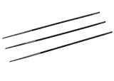 Aerzetix: Jeu de 3 limes d'affûtage pour chaîne de/à tronçonneuse Rondes 3.5mm - C1348