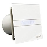 Affichage de la température de l'hygrostat blanc Cata hotte salle de bains en verre ventilateur de 150mm