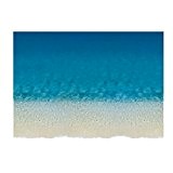 aihome Bleu Mer Plage mur sol Stickers autocollant pour salon Salon Chambre Salle de bain sol Plinthe Line² Décoration