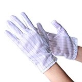 aituo rayures 1 Paire de gants anti-statique pour ordinateur/électronique/travail/réparation lave-vaisselle Gants X-Large