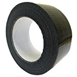 All Trade Direct 1 X Black Gaffer 50Mm X 50M Waterproof Adhesive Cloth Duct Tape Gaffa Duck Tank by All ...